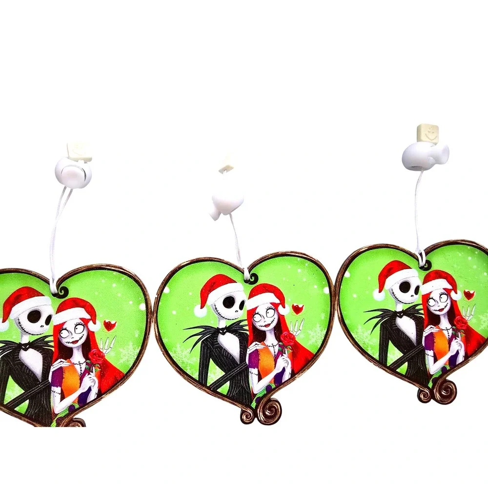 NWOT The Nightmare Before Christmas Ornaments Set of 6 Wooden‎ Ornaments